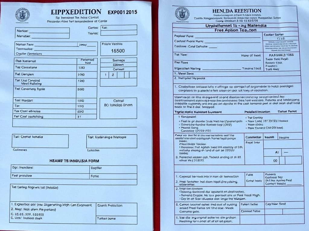 Contoh formulir pengiriman jasa ekspedisi dan dokumen yang diperlukan